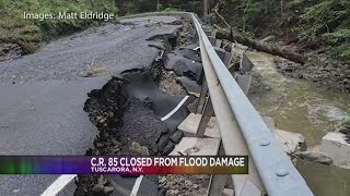 Flood damage in Tuscarora and Borden