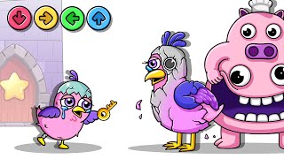 Opila Bird's Sad Origin Story😢Part2 Animation (+Chef Pigster) [Garden of Banban chapter2]