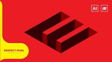 Isometric E Logo Design In Adobe Illustrator CC