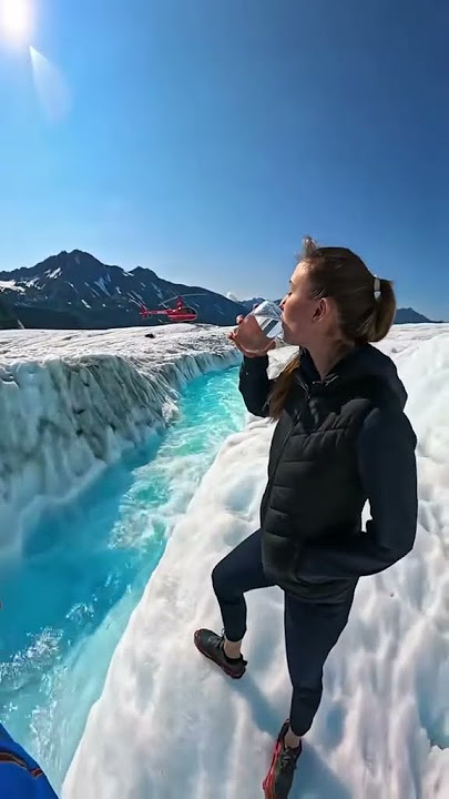 Pure Glacier Water: A Sip of Timeless Purity 💧❄️ | Life in a Blink #healingmusic #healingscenery