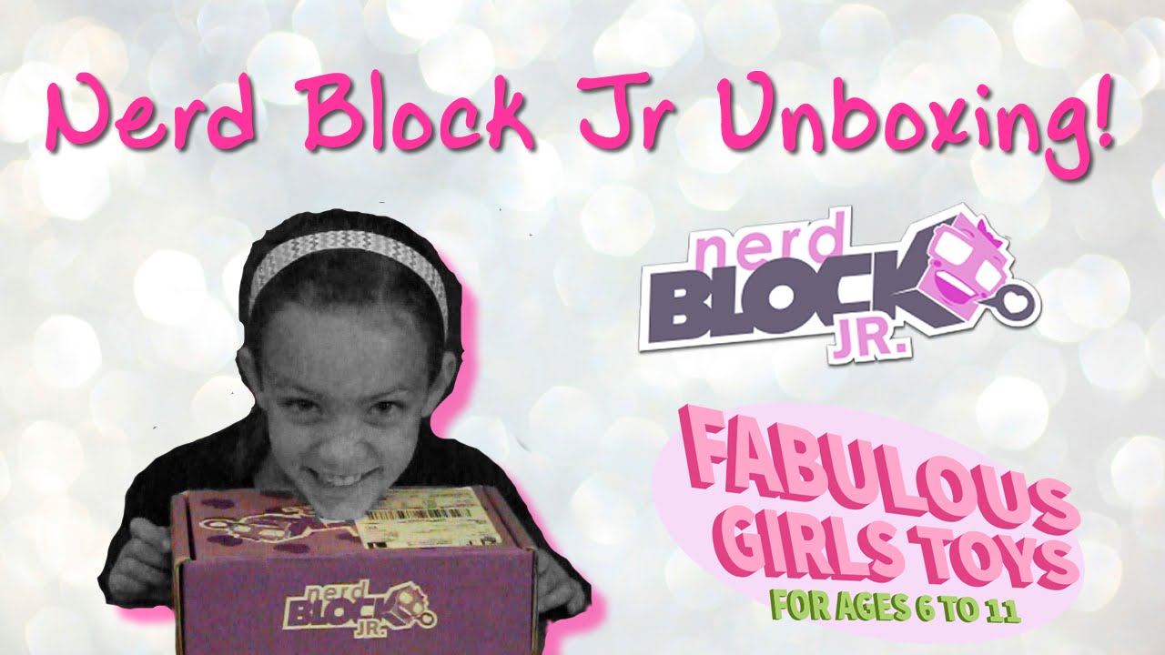 Nerd Block Jr Girls August 2015 Unboxing Shopkins LEGO Cut The Rope 