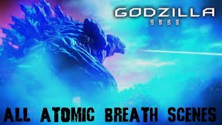 Godzilla: Planet of the Monsters - All Atomic Breath Scenes