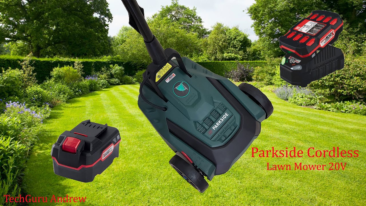 Parkside Cordless Lawn Mower 20V PRMHA 20-Li A1 REVIEW - YouTube