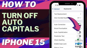 How to Turn Off Auto Capitalization on iPhone 15