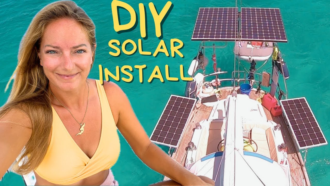 *DIY SOLAR UPGRADE* over 1000W of POWER on a 35 Foot Sailboat | Hallberg Rassy 352