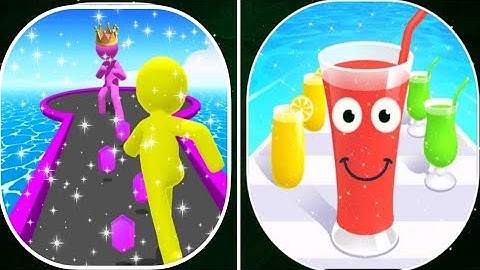 Giant rush vs Juice run ALL LEVEL GAMEPLAY ANDROID IOS walkthrough