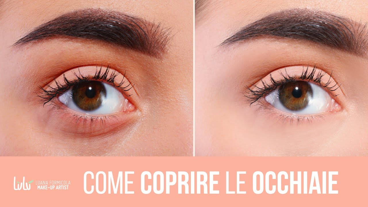 COME COPRIRE LE OCCHIAIE /tutorial TRUCCO OCCHIAIE SCURE / 3 mosse semplici