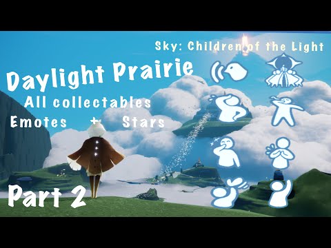 Sky: Children of the Light ALL emotes/collectables Pt 2. Daylight Prairie UPDATED