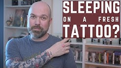 Sleeping on a Fresh Tattoo?  |  All About Nighttime Tattoo Aftercare (with Pets, Too!)  |  INKADEMIC