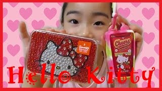 かわいい★ ハローキティキラキラカン＆フレグランスハンドジェル／Hello Kitty Glitter can & Fragrance Hand Gel. Harajuku Kiddy Land