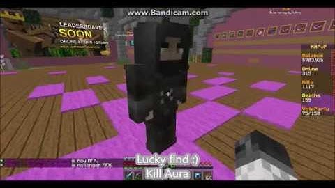 ImmortalBeast Hacking on Kit PvP Jartex Network