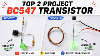 Top 2 project with bc547 transistor #diy#project#viral video #P.G Electronic