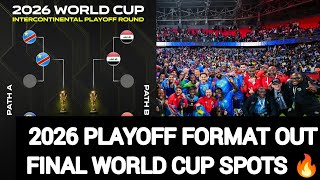 🔥 FIFA Releases 2026 World Cup Intercontinental Playoff Format! Full Fixtures & New Rules Explained
