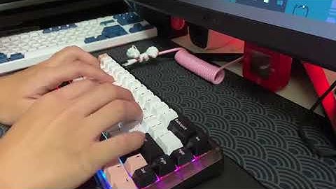 Lubed and Filmed HyperX Red Switches Typing Sound Test