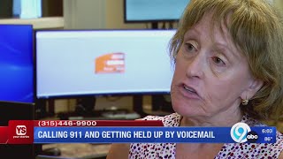 Calling 911 and getting held up by voicemail