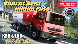 Bharat Benz/ Indian Fuso FJ Truck Mod | ETS2 1.36, 1.40 - 1.48
