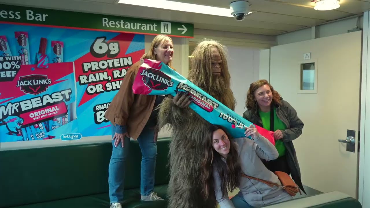 Jack Links X Mr. Beast Experiential OOH Campaign - Washington State Ferries