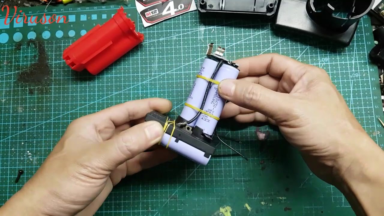 renew battery milwaukee m12 (đóng pin m12) YouTube