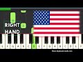 The Star-Spangled Banner Right Hand Easy Piano Tutorial For Beginners