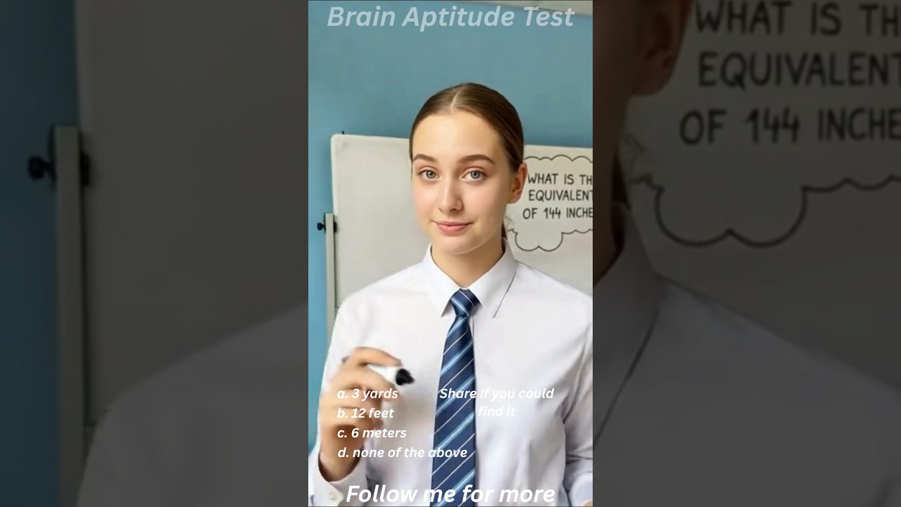 How's your brain aptitude test? 🤔 Math quiz 