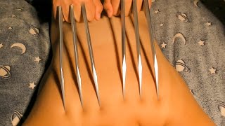 Asmr Fast And Aggressive Back Scratch With Wolverine Claws On Real Person No Talking 4K