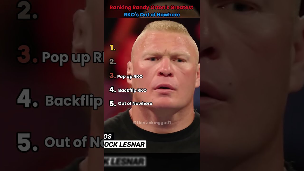 Ranking Randy Orton S Greatest RKO Out Of Nowhere