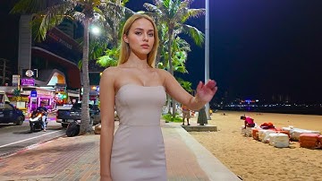 [4K] Best quality! Beach Road Pattaya 2025! So Many Freelancers waiting!