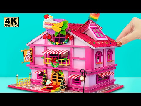 How To Make Pink Cardboard Candy House for Family (Easy) ❤️ DIY Miniature Cardboard House # 482