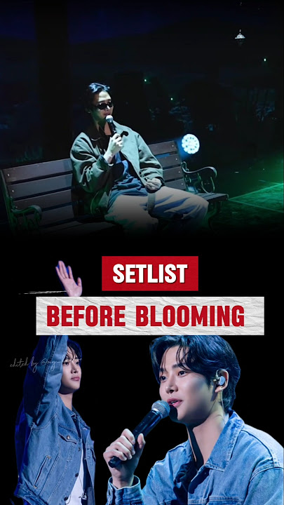 The setlist for #BeforeBlooming. Which is your fave? #ROWOON #로운 #김석우 #ロウン