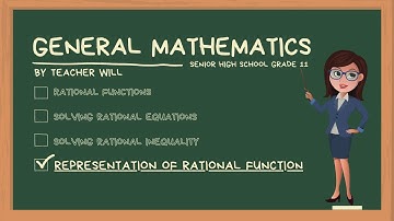 REPRESENTATIONS OF RATIONAL FUNCTIONS - Module 7