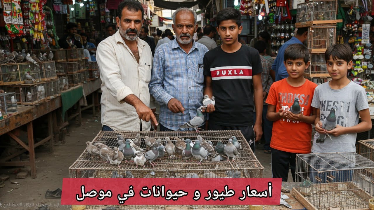 أسعار الحيوانات في الموصل 2025 / سوق باب جديد الموصل أسعار الحيوانات | سوق الطيور في الموصل 2025