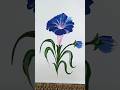 One stroke making flower#shots #acrylicpainting