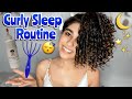 MY CURLY HAIR SLEEP ROUTINE &amp; HOW I PRESERVE MY CURLS TILL DAY 7!!