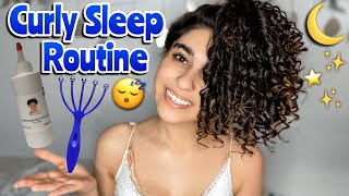 MY CURLY HAIR SLEEP ROUTINE &amp; HOW I PRESERVE MY CURLS TILL DAY 7!!
