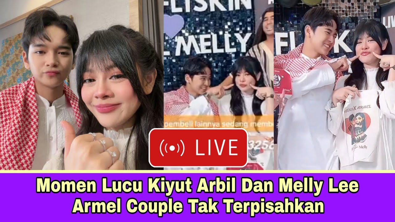 Momen Lucu Kiyut Arbil & Melly Lee Armel Couple Tak Terpisahkan