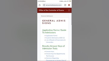 how to check revised answer key of various courses of AMU.