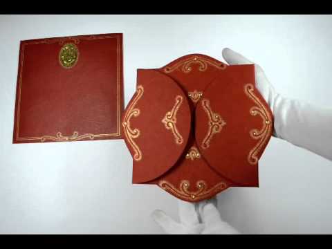 Handmade hindu wedding invitations