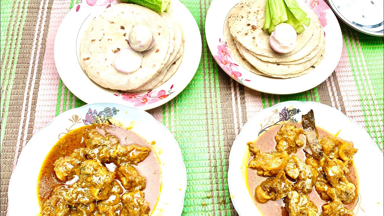 Mutton Ruti Eating challenge 10ps mutton and 10 ps Ruti/নিহারি দিয়ে ১০টি রুটি ...