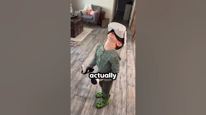 Boy Jumps in Real Life thinking its VR 😂