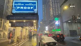 Broadway Shows Shut Down due to Blizzard in Manhattan NYC 