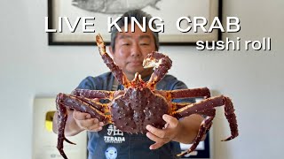 LIVE King Crab! 1st Time Cooking Live King Crab To A Sushi Roll by Hiroyuki Terada - Diaries of a Master Sushi Chef 50,119 views 2 months ago 13 minutes, 43 seconds