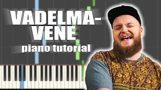 Kasmir - Vadelmavene | PIANO TUTORIAL