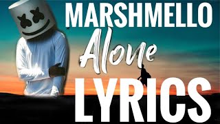 Marshmello-Alone-(lyrics)English new song