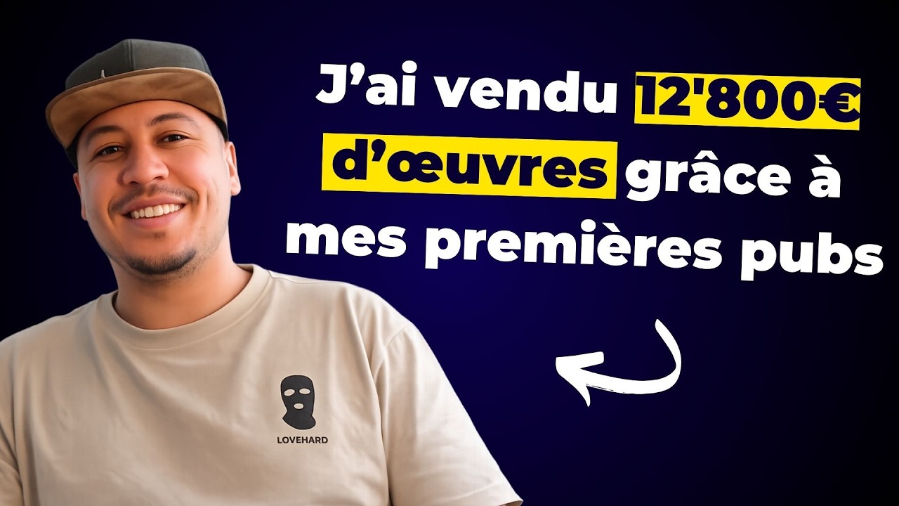 Artiste peintre : 12 800€ d’œuvres vendues grâce à mes premières pubs