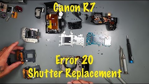 Canon R7 ERROR 20 opgelost! Eerste sluitervervanging ooit — in één keer goed gelukt! #hansomsrepairs