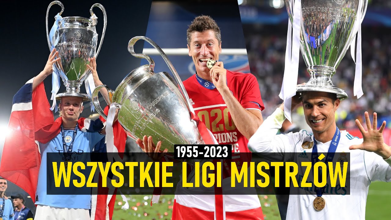 Historia Ligi Mistrzów W Piłce Nożnej Wszystkie Finały Ligi Mistrzów 🏆 1955-2023 ᴴᴰ - YouTube