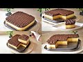 حلويات بارده من غير فرن.. كيكة طبقات الكريم كرامل البارده Cold Cream Caramel Layer Cake