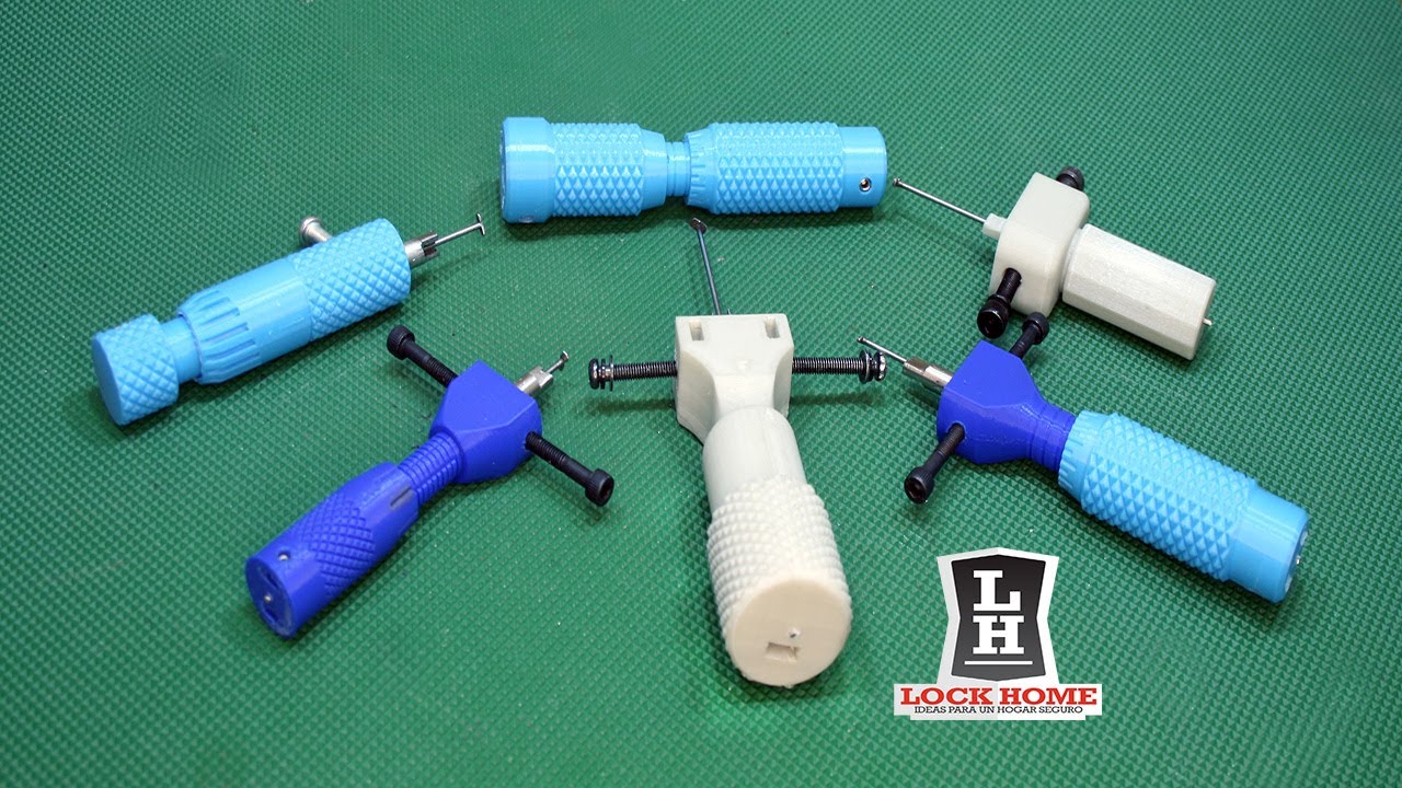 Ganzuas de discos impresas en 3D