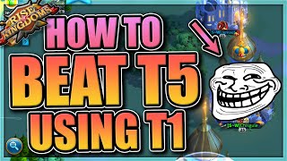 Take out T5 troops using only T1 [This actually works]