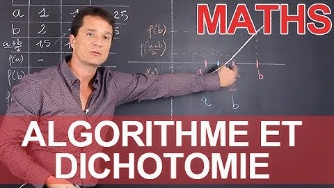 Algorithme et dichotomie - Tous niveaux - Maths - Les Bons Profs